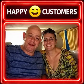 Happy private transfer customers
