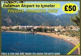 Dalaman Airport Taxi to Içmeler 