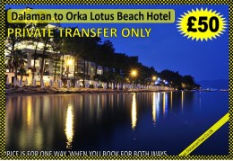 Dalaman Airport Transfer to Orka Lotus Beach Hotel