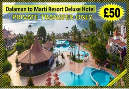 Dalaman Airport to Marti Resort Deluxe Hotel icmeler