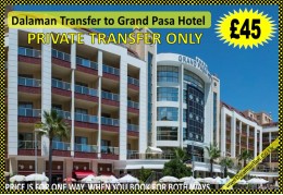 Dalaman Transfer to Marmaris Grand Pasa Hotel