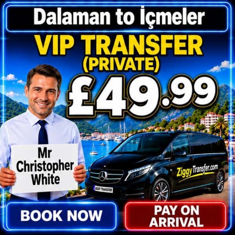 Dalaman Airport Taxi to Marmaris Park Hotel private transfer