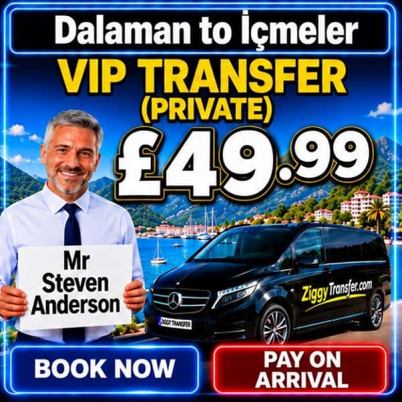 Dalaman Airport Taxi to Mersoy Exclusive Hotel private transfer