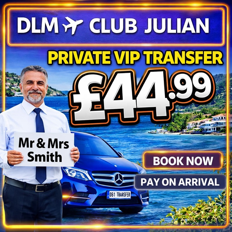 Dalaman taxi to Marmaris Club Julian Hotel private transfer service
