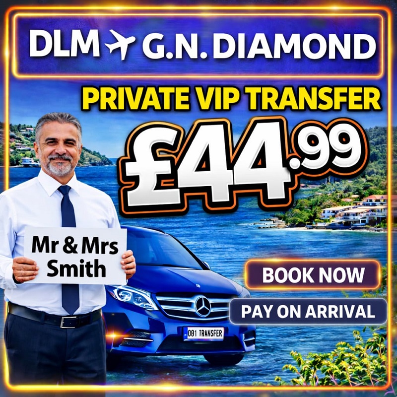 Dalaman taxi to Marmaris Green Nature Diamond Hotel private transfer