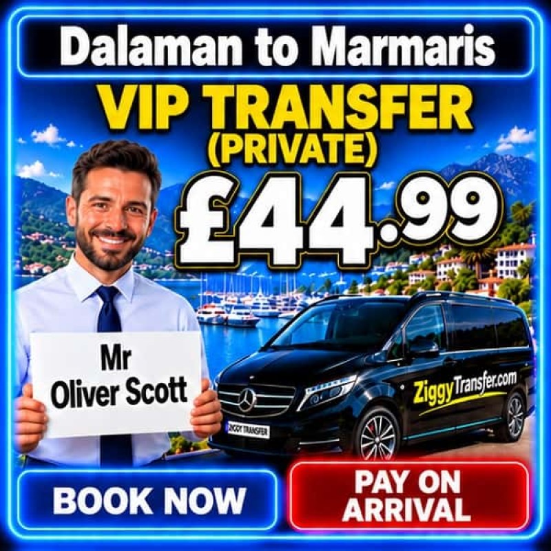 Dalaman Airport Taxi to Club Aida Marmaris private transfer Marmaris