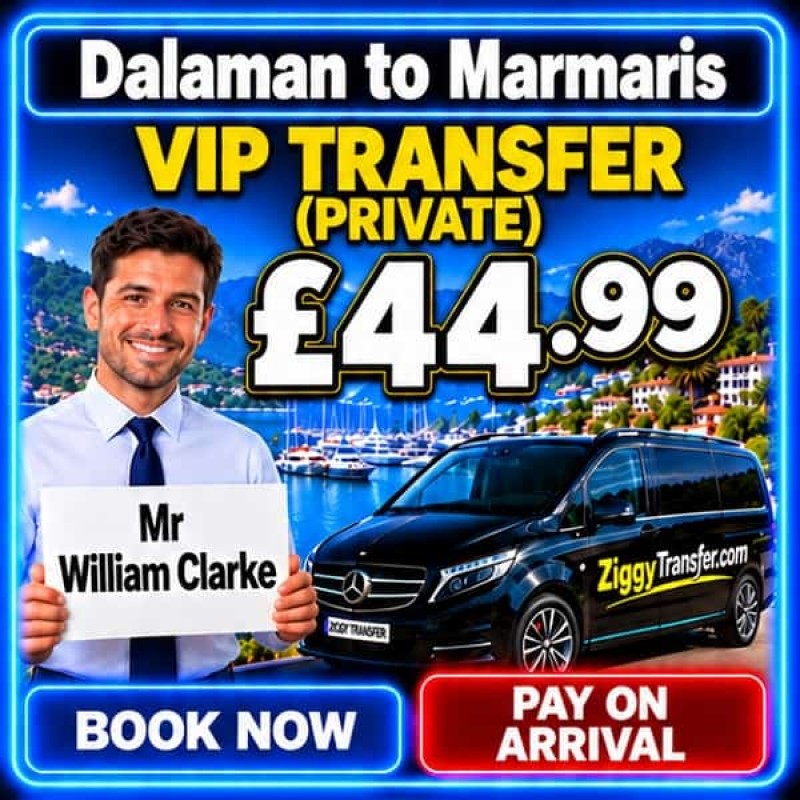 Dalaman Airport Taxi to Julian Club Hotel private transfer Marmaris