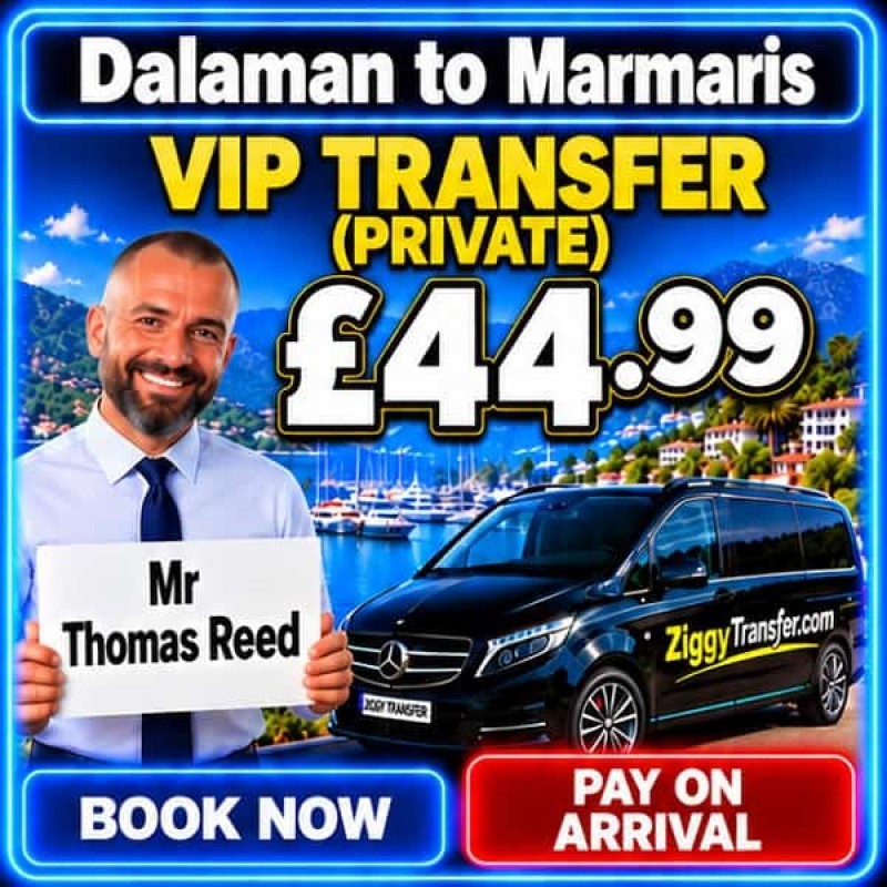Dalaman Airport Taxi to Green Nature Resort & Spa Hotel private transfer Marmaris
