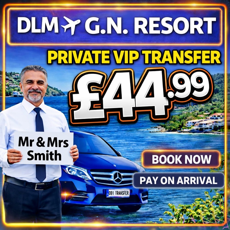 Dalaman taxi to Marmaris Green Nature Resort Spa Hotel private transfer