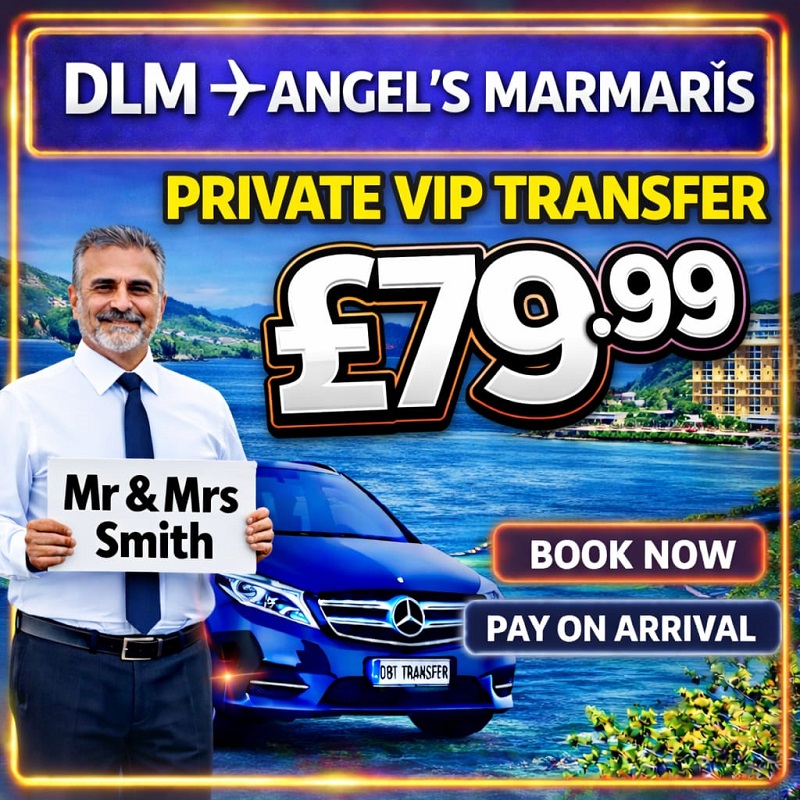 Dalaman taxi to Angels Marmaris Hotel private airport transfer