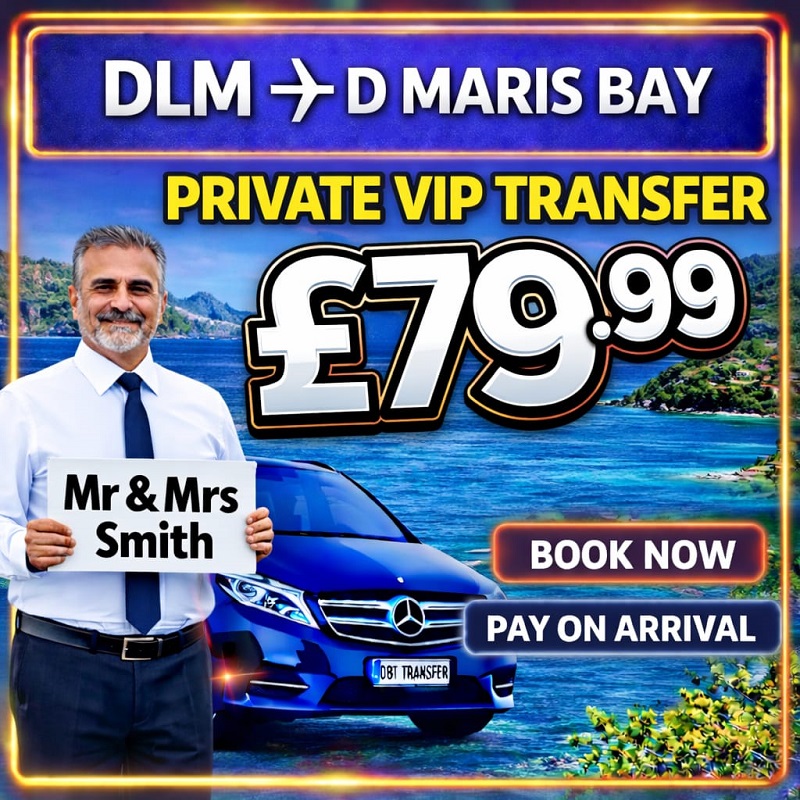 Dalaman taxi to D Maris Bay Hotel private airport transfer