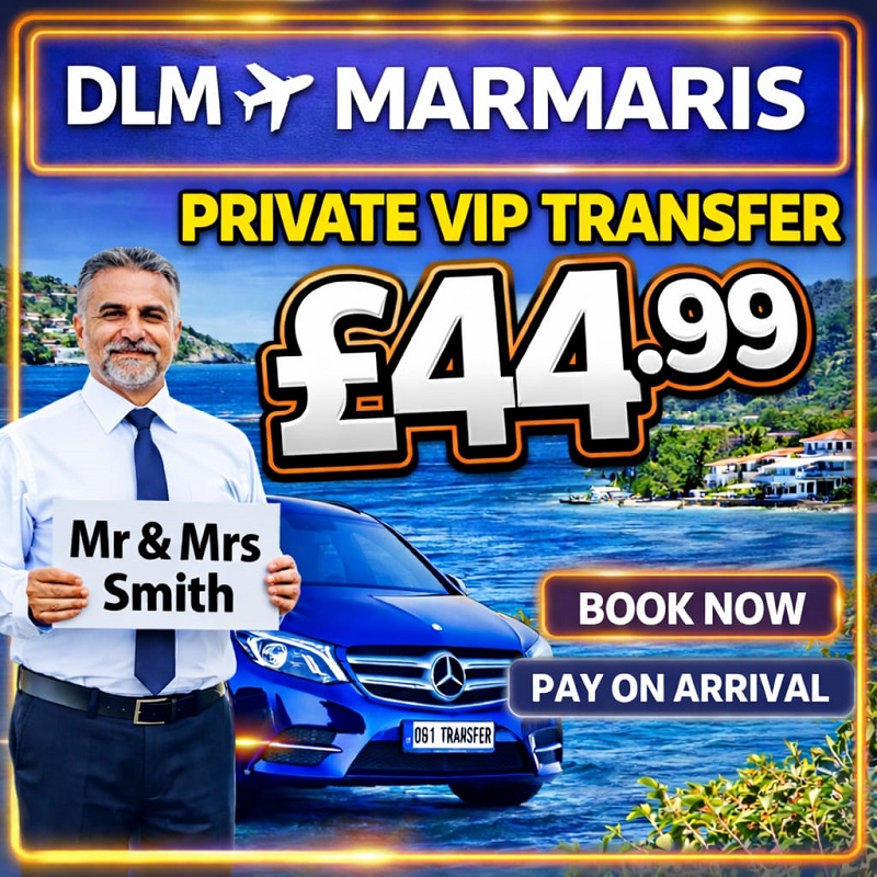 taxi price from dalaman airport to marmaris private transfer