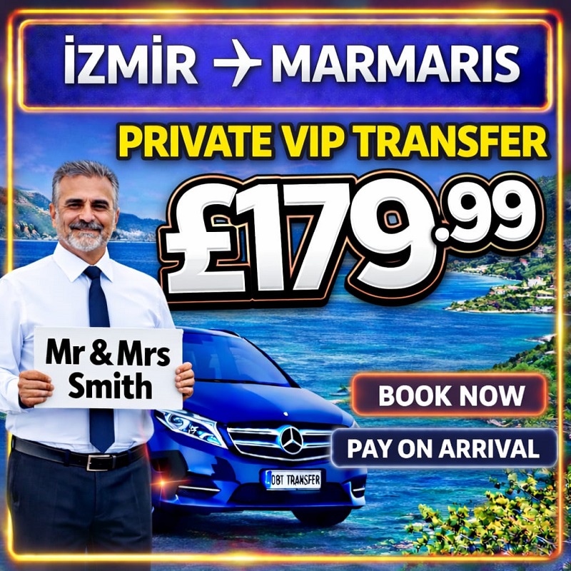 Izmir Airport taxi to Marmaris private transfer