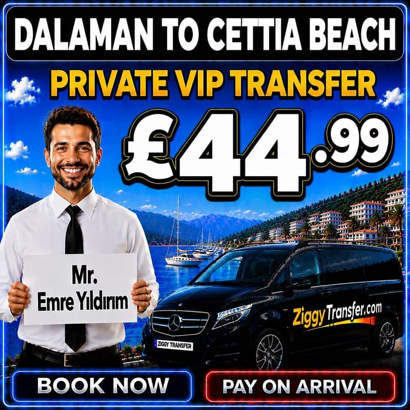 Dalaman Taxi to Cettia Beach Resort Hotel Marmaris private transfer service