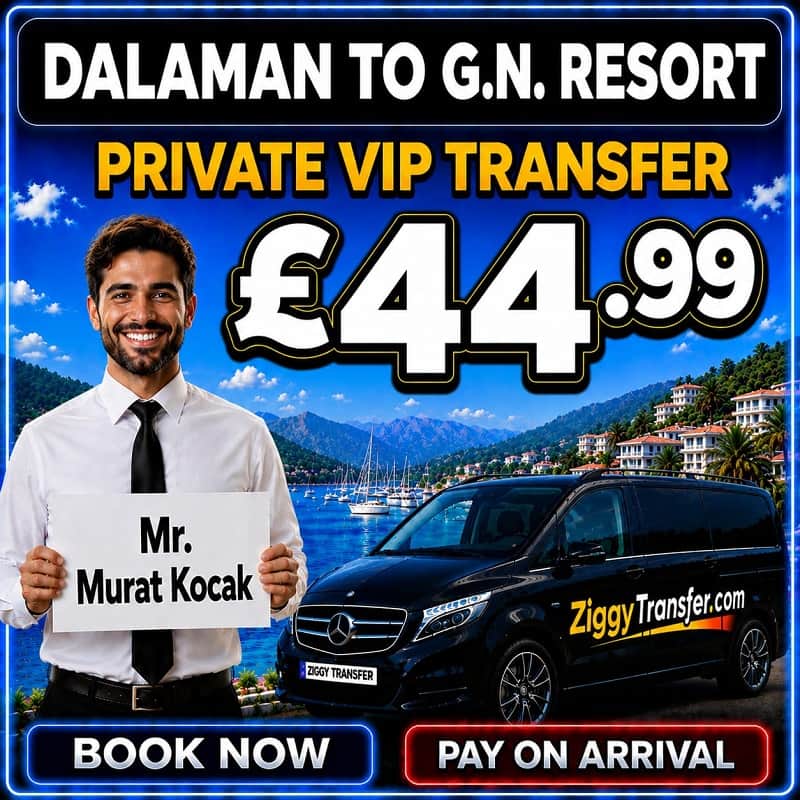 taxi price from Dalaman Taxi to Green Nature Resort & Spa Hotel Marmaris  Transfer - private transfer
