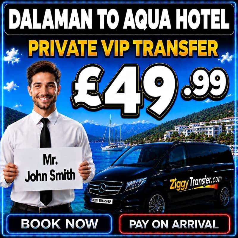 Dalaman taxi to Hotel  Aqua Marmaris,  private transfer