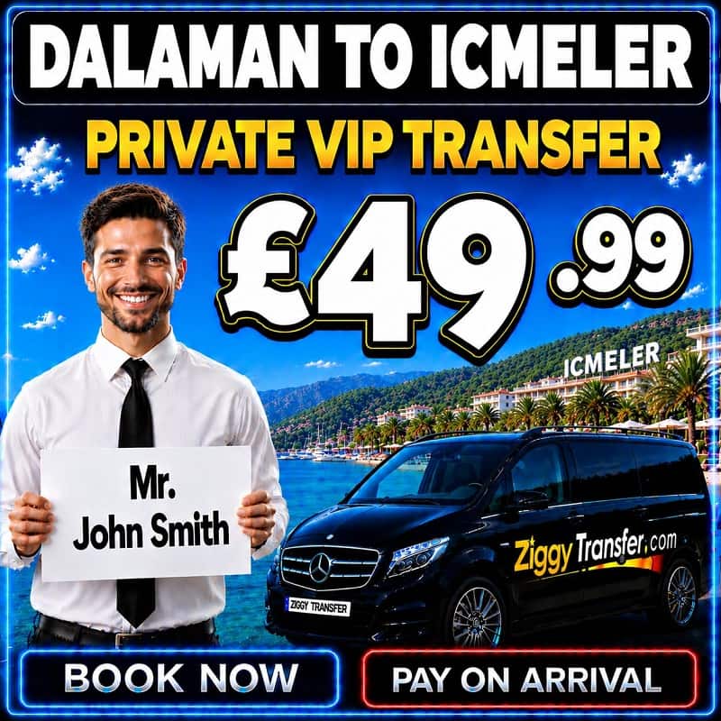 Dalaman Taxi to Club Munamar Beach Resort Hotel Marmaris (İçmeler) private transfer