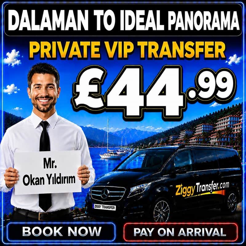 Dalaman Taxi to Ideal Panorama Hotel Marmaris private airport transfer
