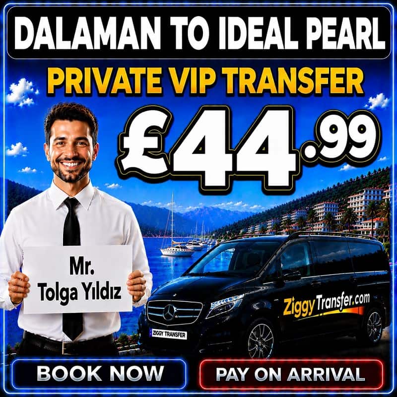 Dalaman Taxi to Ideal Pearl Hotel Marmaris private transfer Marmaris
