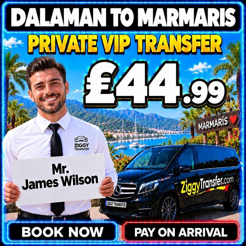 taxi price from dalaman airport to Pineta Park Delux Hotel Transfer - private transfer